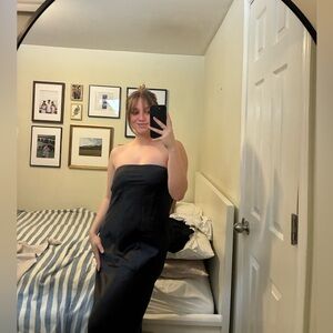 Because of Alice - Satin Cowl Back Maxi Dress